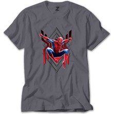 Spiderman Jump Gri Tişört