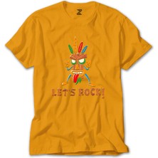 Lets Rock Sarı Tişört