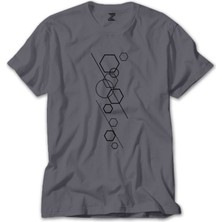 Modern Shapes Gri Tişört