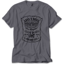 Guns N Roses Paradise Gri Tişört