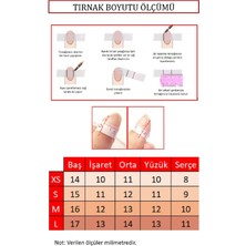 Easy Beauty 100 Adet SMALL beden BADEM KISA Takma Tırnak Seti Özel Kutuda ve Yapıştırıcı Hediyeli