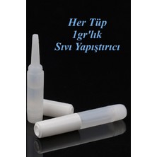 Easy Beauty 4 Adet 1gr Şeffaf Sıvı Takma Tırnak Yapıştırıcısı Ambalajsız Olarak Gönderilecektir