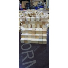 Bursa Site Mobilya 1×1×1 cm Masif Ahşap Küp Bloklar 100 Adet