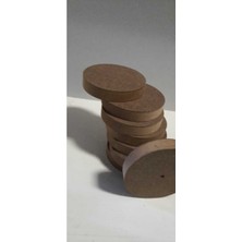 Bursa Site Mobilya 8'li Ahşap 10 cm çapında Tekerlek Oyuncak Ahşap Yuvarlak Cnc Kesim