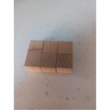 Bursa Site Mobilya 25 x 25 x 25MM 48 Adet Küp Blok Kayın Ağacı
