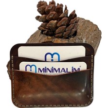 El Yapımı Shell Cordovan Hakiki Deri Kaplı 5 Bölmeli Kartlık