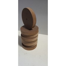 Bursa Site Mobilya 8 adet, Ahşap Tekerlek Oyuncak Ahşap Yuvarlak Çap 12 cm Cnc Kesim