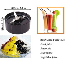 Aeethericly Magic Bullet Için Yedek Çapraz Bıçak + 16OZ Bardak Seti, 250W MB1001 Blender ile Uyumlu Yedek Parçalar (Yurt Dışından)