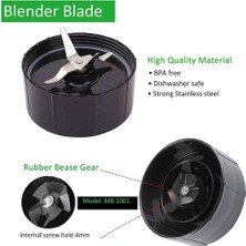Aeethericly Magic Bullet Için Yedek Çapraz Bıçak + 16OZ Bardak Seti, 250W MB1001 Blender ile Uyumlu Yedek Parçalar (Yurt Dışından)