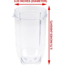 Aeethericly Magic Bullet Için Yedek Çapraz Bıçak + 16OZ Bardak Seti, 250W MB1001 Blender ile Uyumlu Yedek Parçalar (Yurt Dışından)