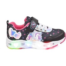 Unicorn Clrs Kız Çocuk Spor Ayakkabı Suni Deri Günlük Kullanım İçin Işıklı Düz Taban
