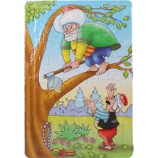 Beyhan Bayhan 3 Adet 36 Parça Karton Yapboz Puzzle 4-5 Yaş - Fıkra Serisi- 33X23 cm -1