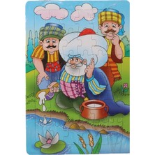 Beyhan Bayhan 3 Adet 36 Parça Karton Yapboz Puzzle 4-5 Yaş - Fıkra Serisi- 33X23 cm -1