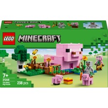LEGO® Minecraft® Yavru Domuz Evi 21268 - 7 Yaş & Üzeri Video Oyunu Seven Çocuklar için Yaratıcı Oyuncak Yapım Seti (238 Parça)