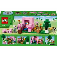 LEGO® Minecraft® Yavru Domuz Evi 21268 - 7 Yaş & Üzeri Video Oyunu Seven Çocuklar için Yaratıcı Oyuncak Yapım Seti (238 Parça)