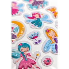 Fairy Renkli Kız Çocuk Sticker Etiket Çıkartma Yapıştırma