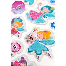 Fairy Renkli Kız Çocuk Sticker Etiket Çıkartma Yapıştırma