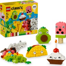 LEGO® Classic Yaratıcı Yiyecek Arkadaşlar 11039 - 4 Yaş & Üzeri Çocuklar için Yaratıcı Oyuncak Yapım Seti (150 Parça)
