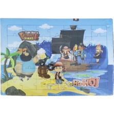 Beyhan Bayhan 2 Adet 42 Parça Karton Yapboz Puzzle 4-5 Yaş - Arkası Sürpriz Boyamalı - 33X23 cm - 3