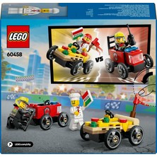LEGO® City Pizza Arabası İtfaiye Kamyonuna Karşı Yarış Arabası Paketi 60458 - 5+ Oyuncak Yapım Seti (70 P)