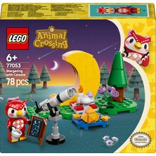 LEGO® Animal Crossing™ Celeste ile Yıldız Gözlemleme 77053 - 6 Yaş & Üzeri Çocuklar için Yaratıcı Oyuncak Yapım Seti (78 Parça)