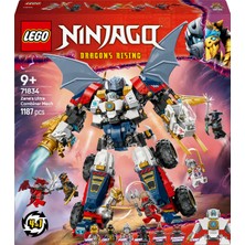 LEGO® NINJAGO® Zane'in Ultra Kombo Mech’i 71834 - 9 Yaş & Üzeri Çocuklar için Yaratıcı Oyuncak Yapım Seti (1187 Parça)