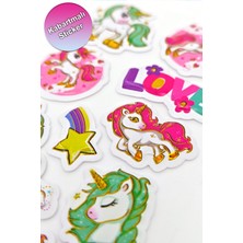 Unicorn Sticker Kabartmalı Çıkartma Etiket Sticker