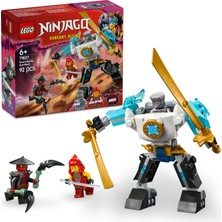 LEGO® NINJAGO® Zane’in Savaş Zırhı Mech’i 71827 - 6 Yaş ve Üzeri Çocuklar için 3 Minifigürlü Yaratıcı Oyuncak Yapım Seti (92 Parça)