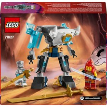 LEGO® NINJAGO® Zane’in Savaş Zırhı Mech’i 71827 - 6 Yaş ve Üzeri Çocuklar için 3 Minifigürlü Yaratıcı Oyuncak Yapım Seti (92 Parça)