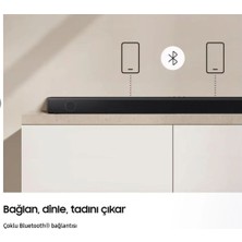 Samsung 430W 3 Boyutlu Çevresel Ses Dts Virtual x & Dolby Audio Game Mode, Derin ve Zengin Bas 3.1 Soundbar