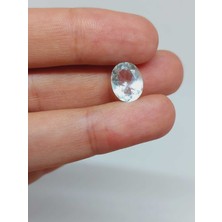 Yaşam Tohumu Topaz Taşı Oval Kesim (Ortalama 3 Karat) (55594)
