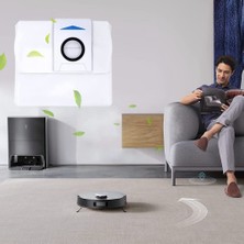 Unicorns Ecovacs X1 Plus Robotlu Süpürge Için Yedek Yedek Parça Ana Yan Fırça Hepa Filtre Paspas Bez Toz Torbası (Yurt Dışından)