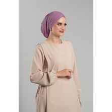 Gül Kurusu Pratik Hazır Geçmeli Tesettür Bone Sandy Büzgülü Salaş 2119_18