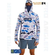 Fujin Pro Angler S24 Buff&hoodi Natural Blue Camo 3xl