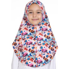 Bebe Mavisi Pratik Hazır Geçmeli Genç Tesettür Bone Jakar Desenli Hijab 2408_11