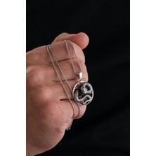 TMT Silver Gümüş Yılan Karartmalı Erkek Zincir Kolye
