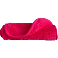 Saahana Tekrar Kullanılabilir Makyaj,Yüz,Cilt ve Maske Temizleyici Havlu/Mikrofiber Temizleme Mendili Fuşya