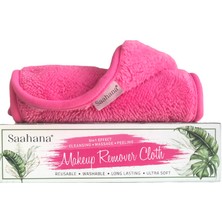 Saahana Tekrar Kullanılabilir Makyaj,Yüz,Cilt ve Maske Temizleyici Havlu/Mikrofiber Temizleme Mendili Pembe