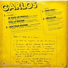 Carlos – Je Suis Un Rigolo  (Lp Plak)