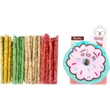 100'LÜ Munchy Ödül Çubuğu+Peluş Donut Figürlü Oyuncak