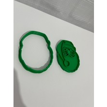 Kstech Yılbaşı Temalı Kurabiye Kalıbı Damga ve Kesici Seti-9 cm