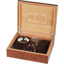 Passatore Cedar Alman Puro Kutusu Kahve 25's Humidor Seti