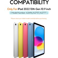 Yesido Apple Ipad 11.Nesil A16 2025 ve 10. Nesil 10.9 Inç Uyumlu Manyetik Yapışan Magic Keyboard Slim Katlanan Klavyeli Tablet Kılıf