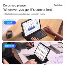 Yesido Apple Ipad 11.Nesil A16 2025 ve 10. Nesil 10.9 Inç Uyumlu Manyetik Yapışan Magic Keyboard Slim Katlanan Klavyeli Tablet Kılıf