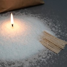 Toz Mum 250 Gram | 10 Adet Fitil Hediyeli | Kullanıma Hazır Mum Yapımı Seti