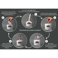 Toz Mum 250 Gram | 10 Adet Fitil Hediyeli | Kullanıma Hazır Mum Yapımı Seti