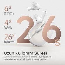 Soundpeats Air4 Pro Beyaz Aptx Kablosuz Bluetooth 5.3 Hibrit Gürültü Engelleme (ANC) 6 Mikrofonlu Bluetooth Kulaklık (Distribütör Garantili)