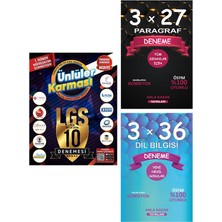 Ünlüler Karması 8. Sınıf LGS 1. Dönem 10'lu Deneme - Anla Kazan Paragraf - Dilbilgisi Deneme