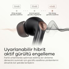 Soundpeats Air4 Pro Siyah Aptx Kablosuz Bluetooth 5.3 Hibrit Gürültü Engelleme (ANC) 6 Mikrofonlu Bluetooth Kulaklık (Distribütör Garantili)