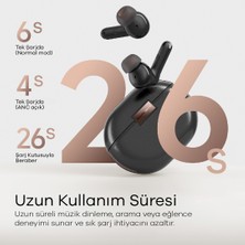 Soundpeats Air4 Pro Siyah Aptx Kablosuz Bluetooth 5.3 Hibrit Gürültü Engelleme (ANC) 6 Mikrofonlu Bluetooth Kulaklık (Distribütör Garantili)